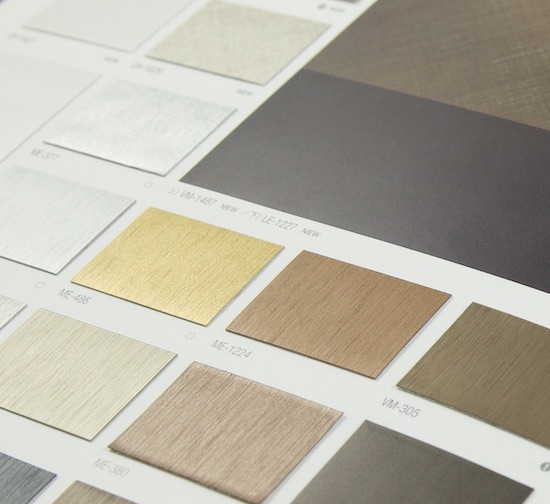 Fassadenfolien Musterkatalog Holztöne Metallic